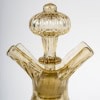 1890 Cristallerie Emile Gallé – Flacon Carafe Verre Jaune Emaillé Fleurs Papillon 23