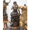 Sculpture – Le Retour Des Hirondelles , Auguste Moreau (1834-1917) – Bronze 17