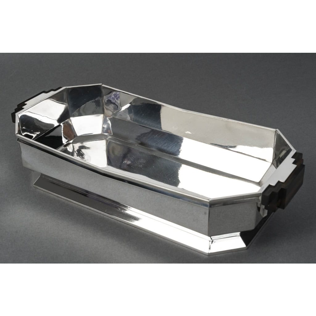 ORFÈVRE TETARD – JARDINIÈRE EN ARGENT MASSIF ÉPOQUE ART DECO 1930 5
