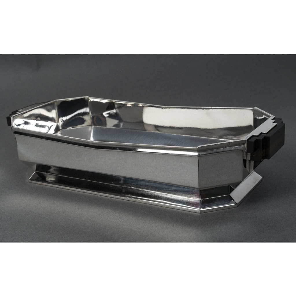 ORFÈVRE TETARD – JARDINIÈRE EN ARGENT MASSIF ÉPOQUE ART DECO 1930 11