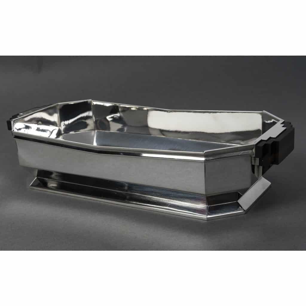 ORFÈVRE TETARD – JARDINIÈRE EN ARGENT MASSIF ÉPOQUE ART DECO 1930 6