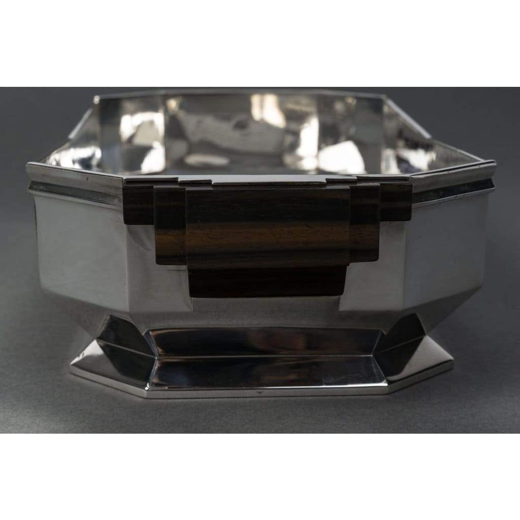 ORFÈVRE TETARD – JARDINIÈRE EN ARGENT MASSIF ÉPOQUE ART DECO 1930 8