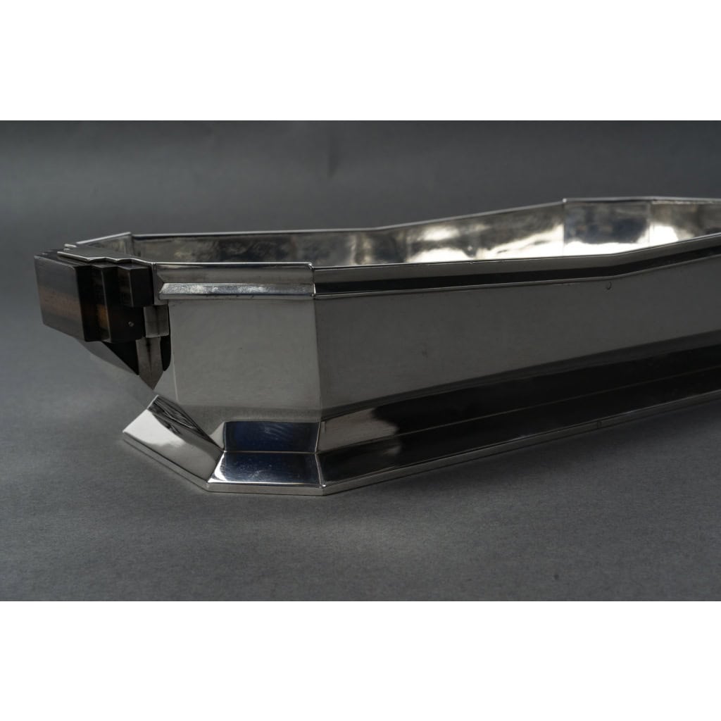 ORFÈVRE TETARD – JARDINIÈRE EN ARGENT MASSIF ÉPOQUE ART DECO 1930 9