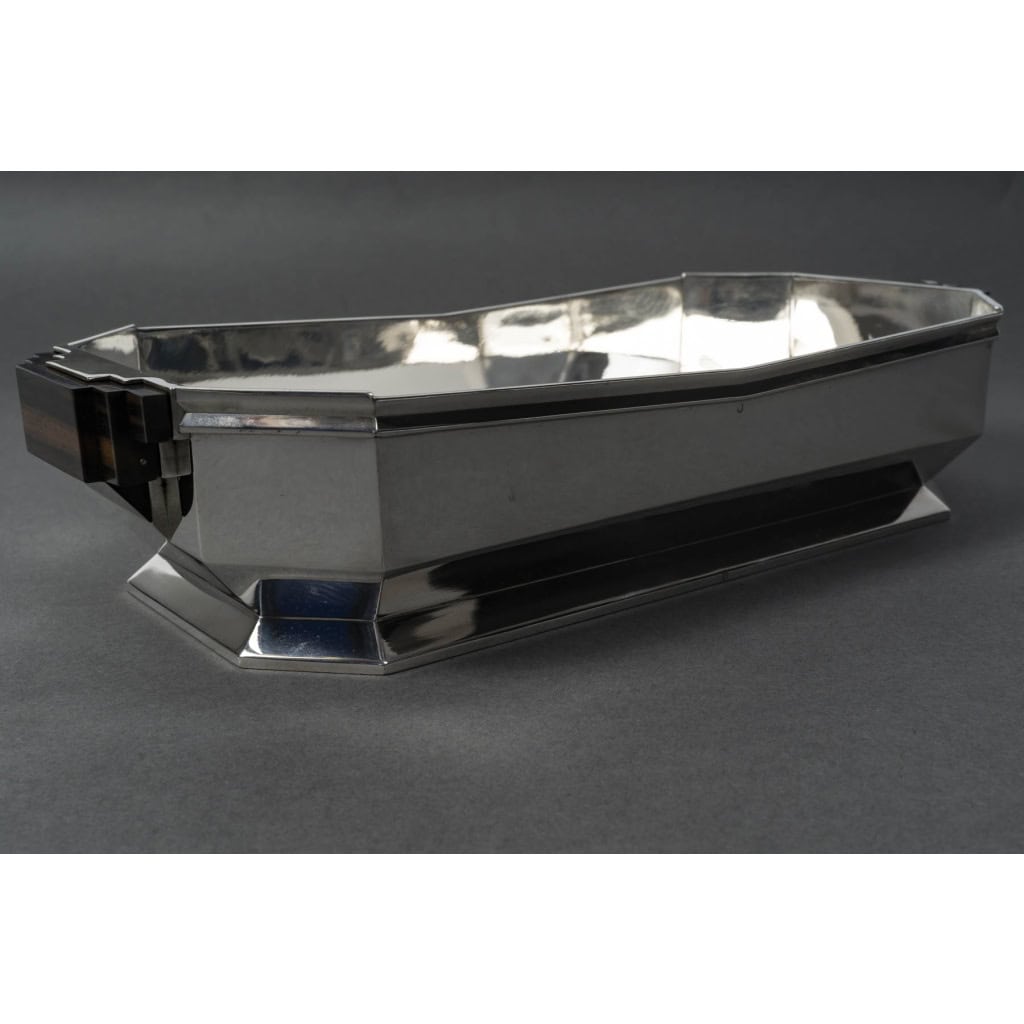 ORFÈVRE TETARD – JARDINIÈRE EN ARGENT MASSIF ÉPOQUE ART DECO 1930 10