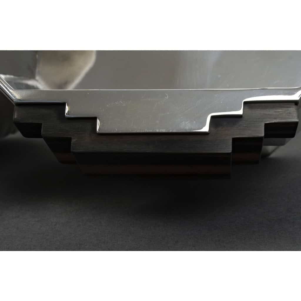 ORFÈVRE TETARD – JARDINIÈRE EN ARGENT MASSIF ÉPOQUE ART DECO 1930 12