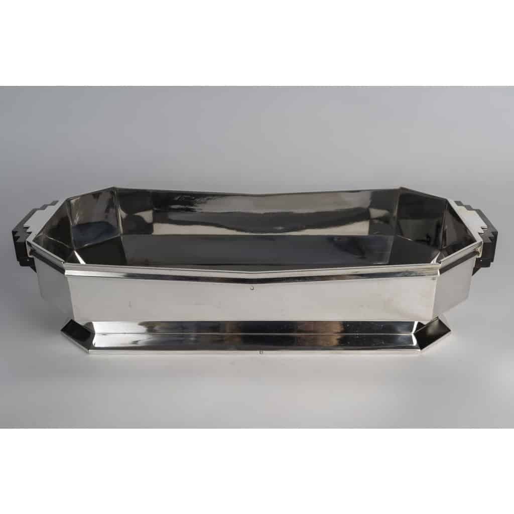 ORFÈVRE TETARD – JARDINIÈRE EN ARGENT MASSIF ÉPOQUE ART DECO 1930 14