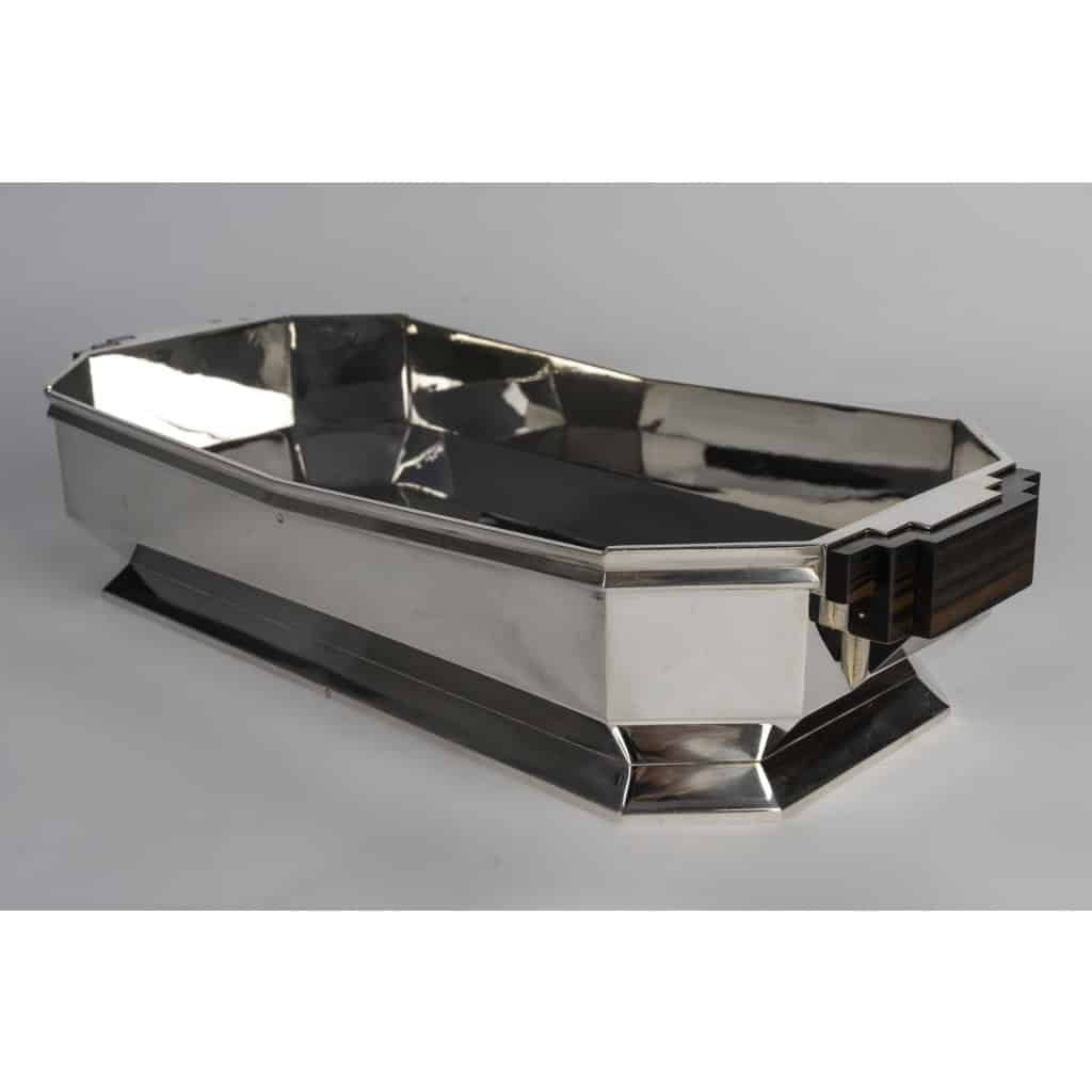 ORFÈVRE TETARD – JARDINIÈRE EN ARGENT MASSIF ÉPOQUE ART DECO 1930 3