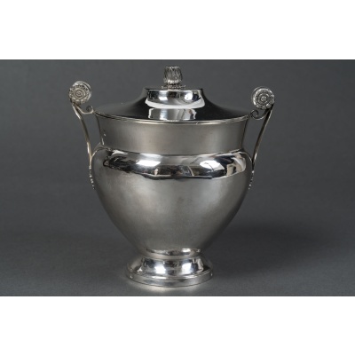 JBC ODIOT – Sucrier couvert en argent époque 1er empire 1809/1818