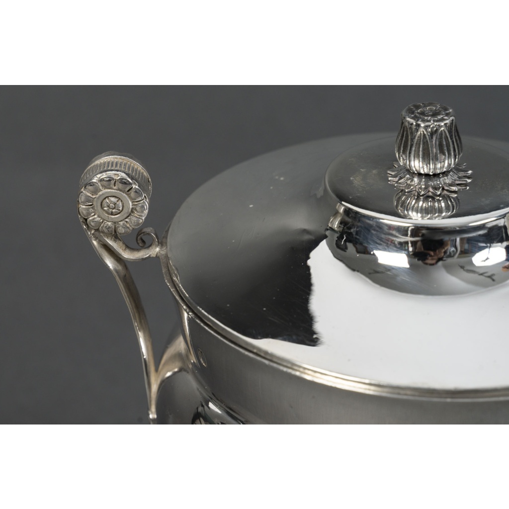 JBC ODIOT – Sucrier couvert en argent époque 1er empire 1809/1818 6