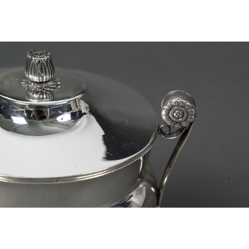 JBC ODIOT – Sucrier couvert en argent époque 1er empire 1809/1818 7