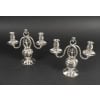 GEORG JENSEN Paire de candélabres en argent massif XXe ART DECO 18