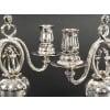 GEORG JENSEN Paire de candélabres en argent massif XXe ART DECO 25