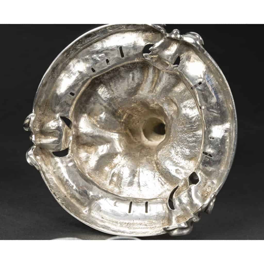 Orfèvre Eugène MERMILLOD – Paire de coupes en argent massif et cristal BACCARAT – XIXe 11
