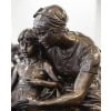 L’ Éducation Maternelle , Eugène Delaplanche (1836-1891) – Bronze 18