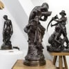 Sculpture – Le Sommeil , Luca Madrassi (1848-1919) – Bronze 18