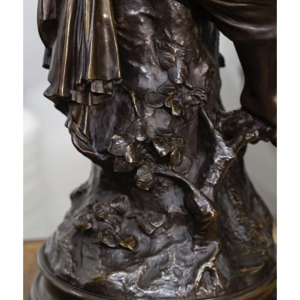Sculpture – Le Sommeil , Luca Madrassi (1848-1919) – Bronze 9