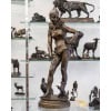 La Dresseuse De Chien , Vincent Désiré Faure De Broussé (1843-1908) – Bronze 13
