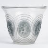 1937 René Lalique – Vase Dryades Verre Blanc Patiné Bleu 9