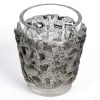 1938 René Lalique – Vase Bacchus Verre Blanc Patiné Gris 15