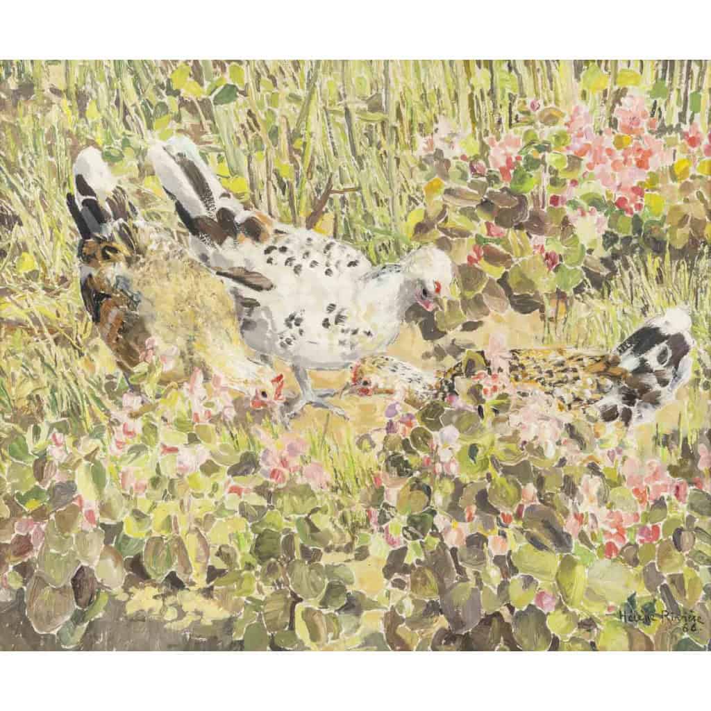 Hélène RIVIERE 1896-1977 Les Poules 3