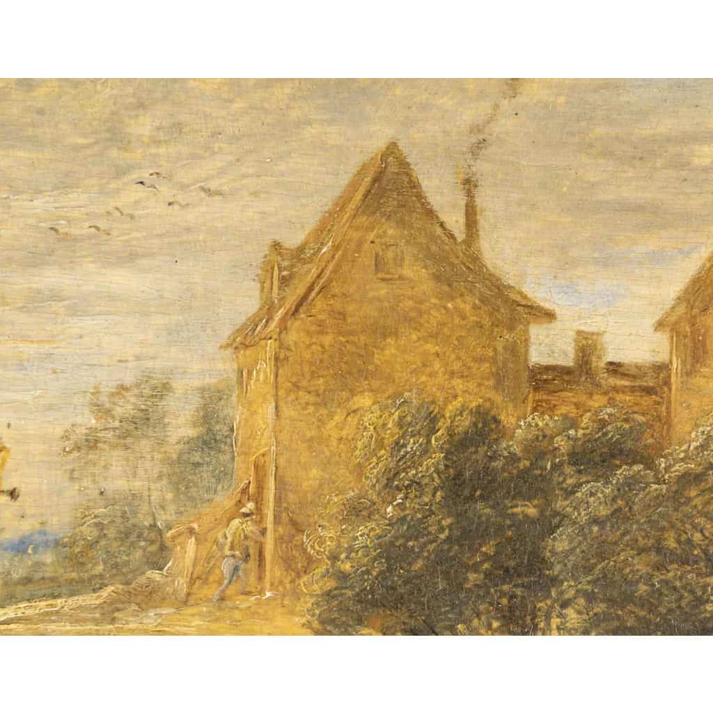 Atelier de David TENIERS le Jeune (1610 – 1690), réunion devant la taverne 8