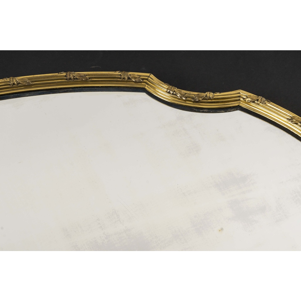BOIN TABURET – SURTOUT de TABLE EN BRONZE DORE OVALE EPOQUE NAPOLEON III 5