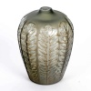 1924 René Lalique – Vase Tournai Verre Gris Fumé Patiné Sépia 11