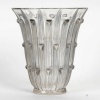 1926 René Lalique – Vase Bellis Verre Blanc Patiné Gris Bleu 8