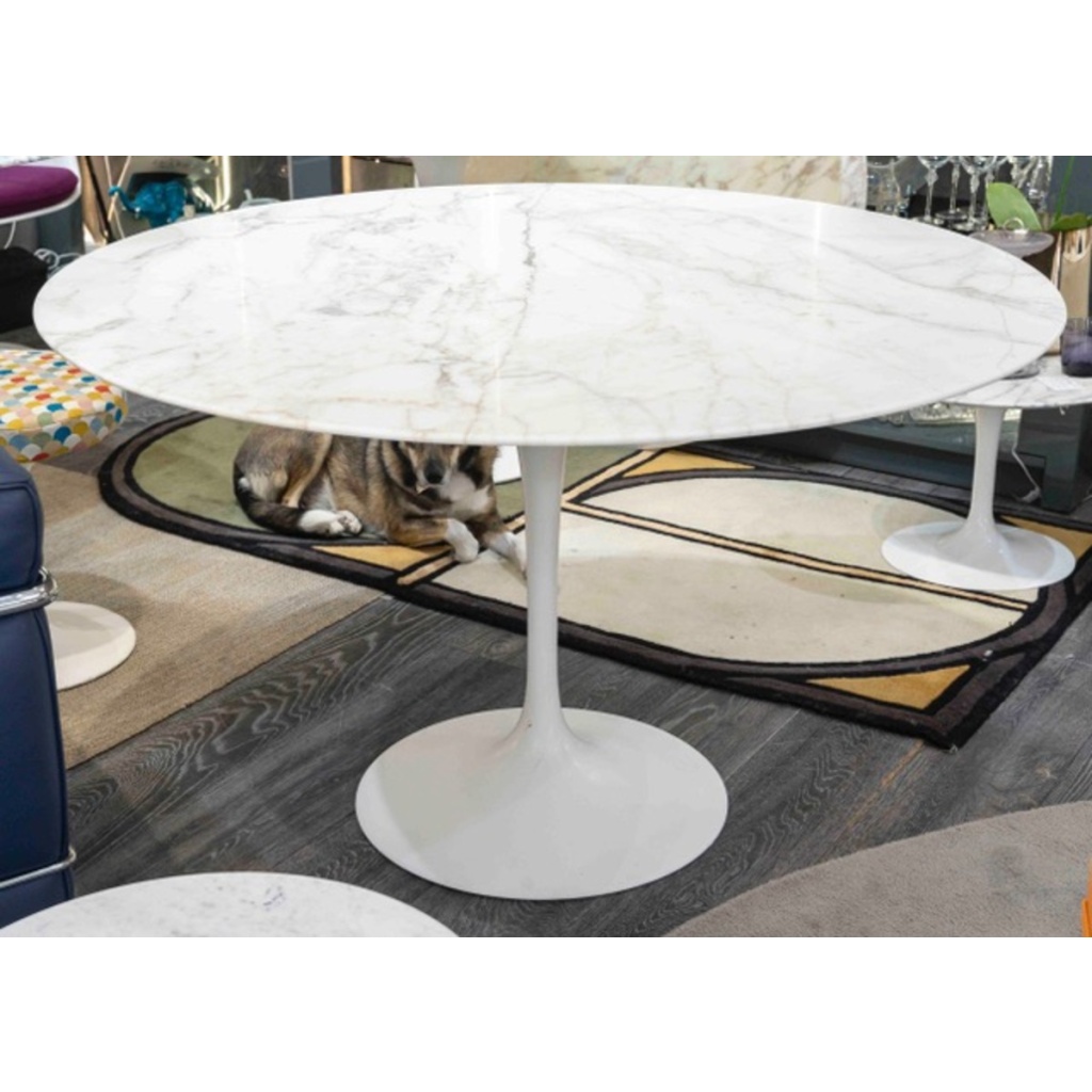 Eero SAARINEN (1910-1961) édité par KNOLL, Table « TULIP » 120 cm 6