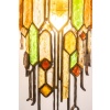 Applique en fer forgé et en verre coloré. Années 1960. LS6480709M 15