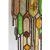 Applique en fer forgé et en verre coloré. Années 1960. LS6480709M 18