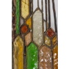 Applique en fer forgé et en verre coloré. Années 1960. LS6480709M 19