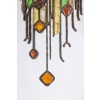 Applique en fer forgé et en verre coloré. Années 1960. LS6480709M 22