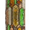 Applique en fer forgé et en verre coloré. Années 1960. LS6480709M 23