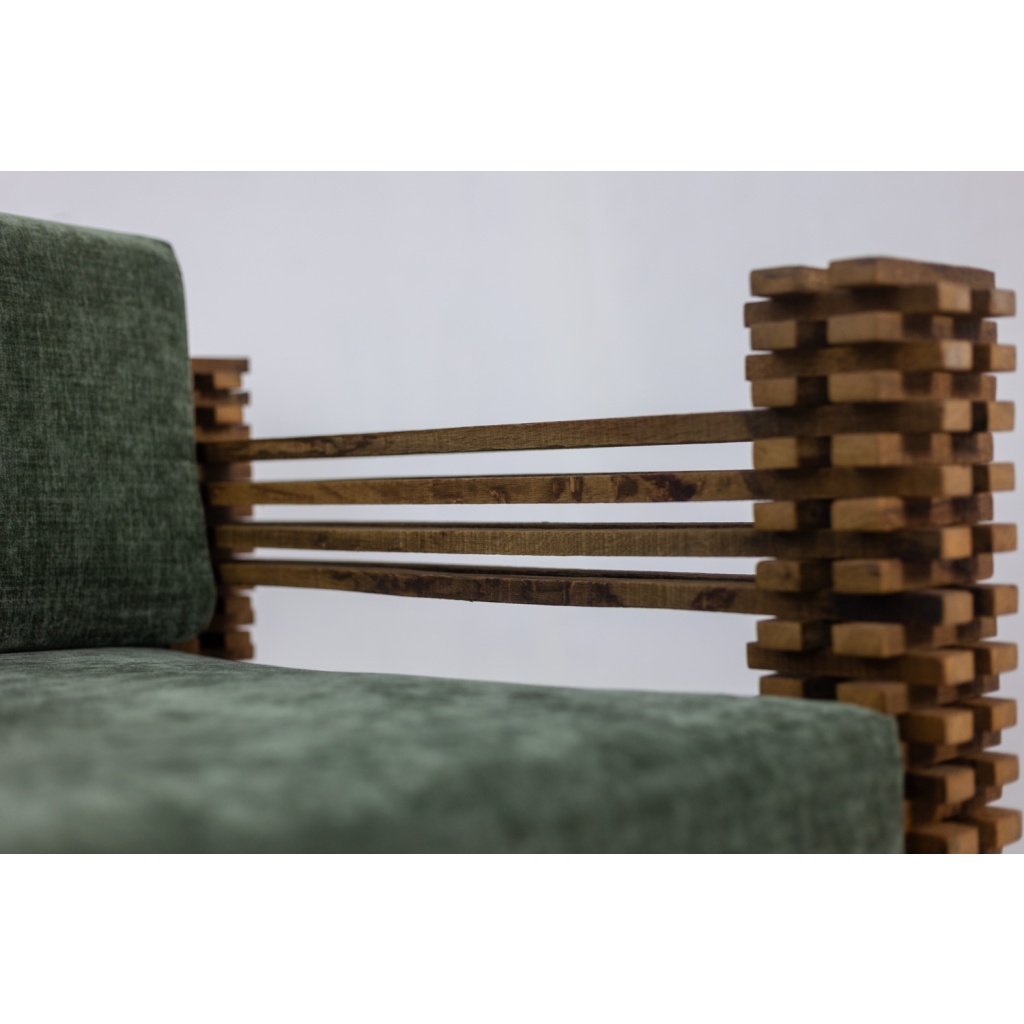 Canapé ou banquette murale 3 places, modèle « Kapla ». Années 1960. LS6551 9