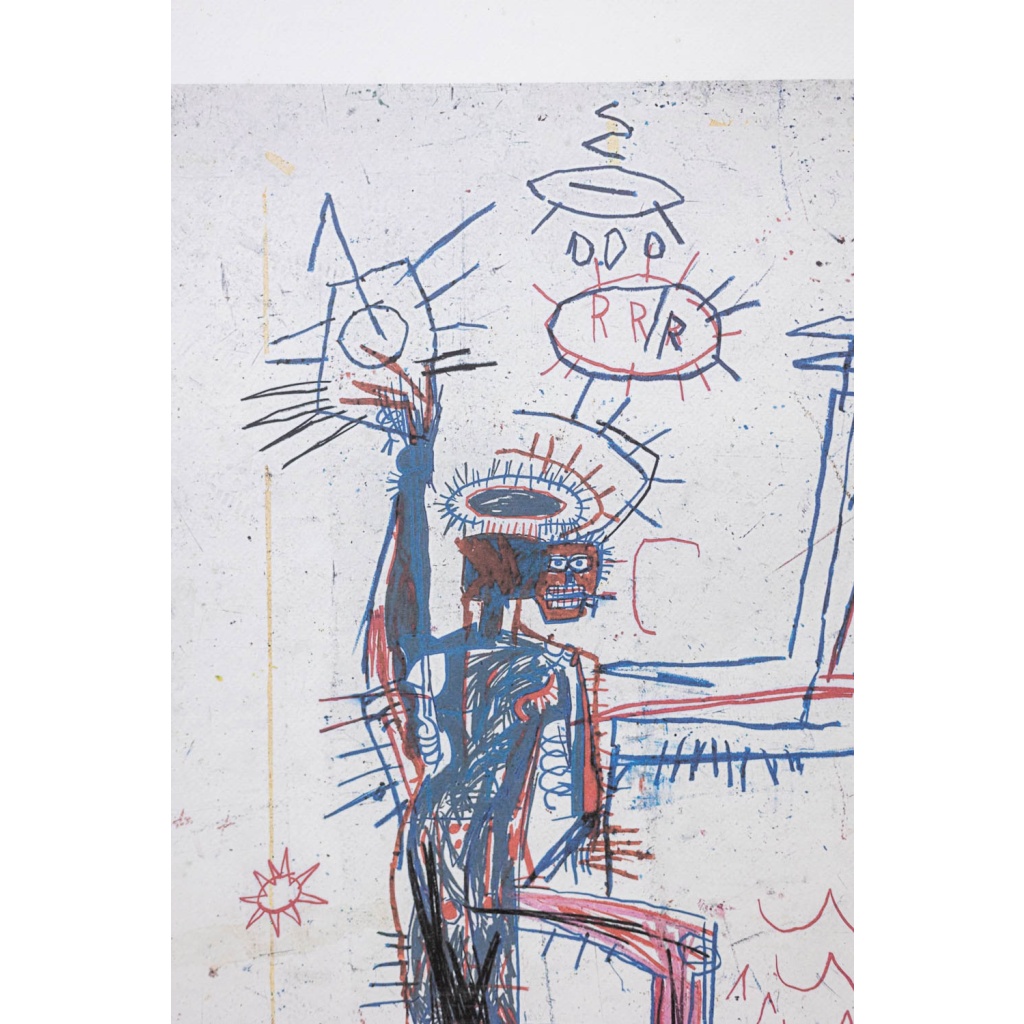 Jean-Michel Basquiat. Sérigraphie en couleurs numérotée. Années 1990. LS6633C88/1 4