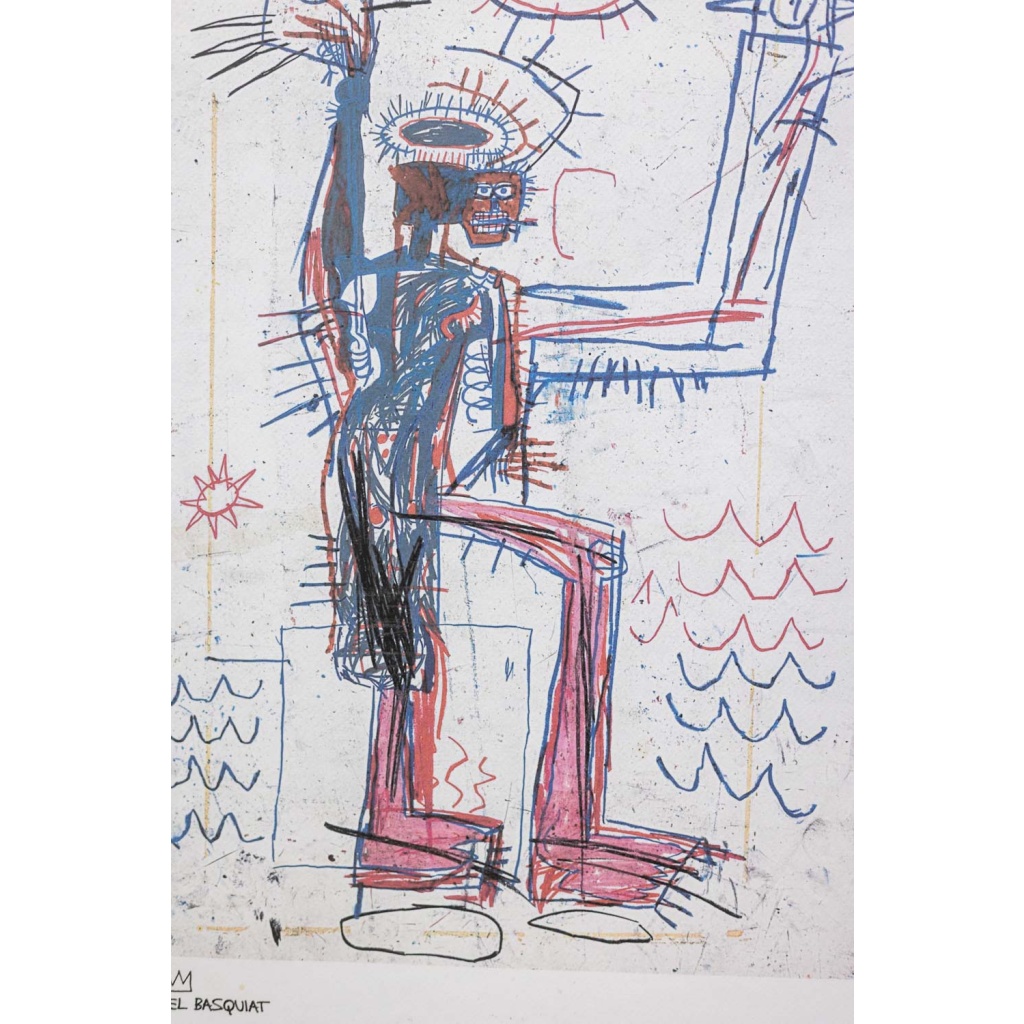 Jean-Michel Basquiat. Sérigraphie en couleurs numérotée. Années 1990. LS6633C88/1 7