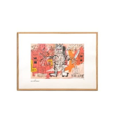 Jean-Michel Basquiat. Sérigraphie en couleurs numérotée. Années 1990. LS6633i82/1
