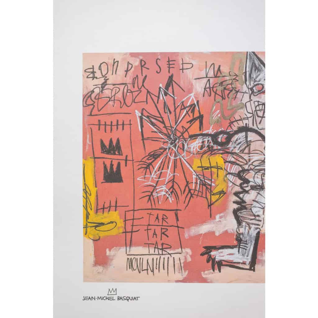 Jean-Michel Basquiat. Sérigraphie en couleurs numérotée. Années 1990. LS6633i82/1 4