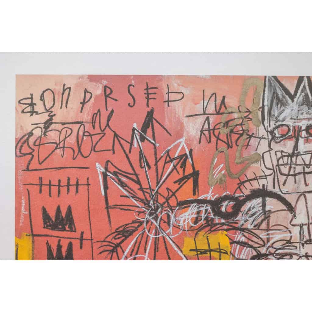 Jean-Michel Basquiat. Sérigraphie en couleurs numérotée. Années 1990. LS6633i82/1 5