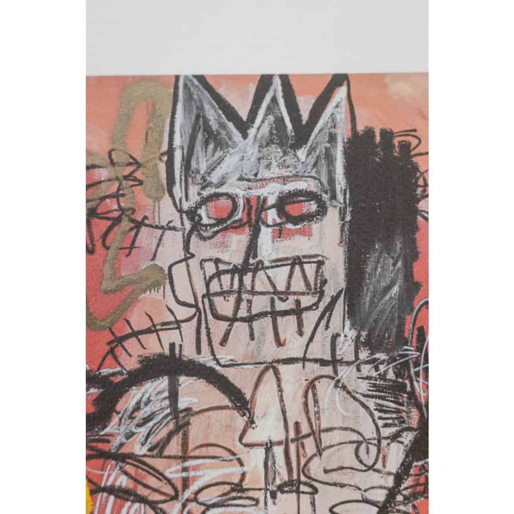 Jean-Michel Basquiat. Sérigraphie en couleurs numérotée. Années 1990. LS6633i82/1 6