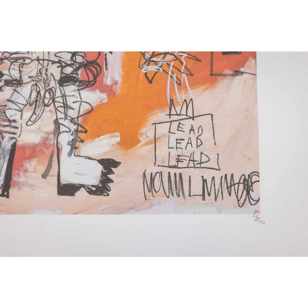 Jean-Michel Basquiat. Sérigraphie en couleurs numérotée. Années 1990. LS6633i82/1 9