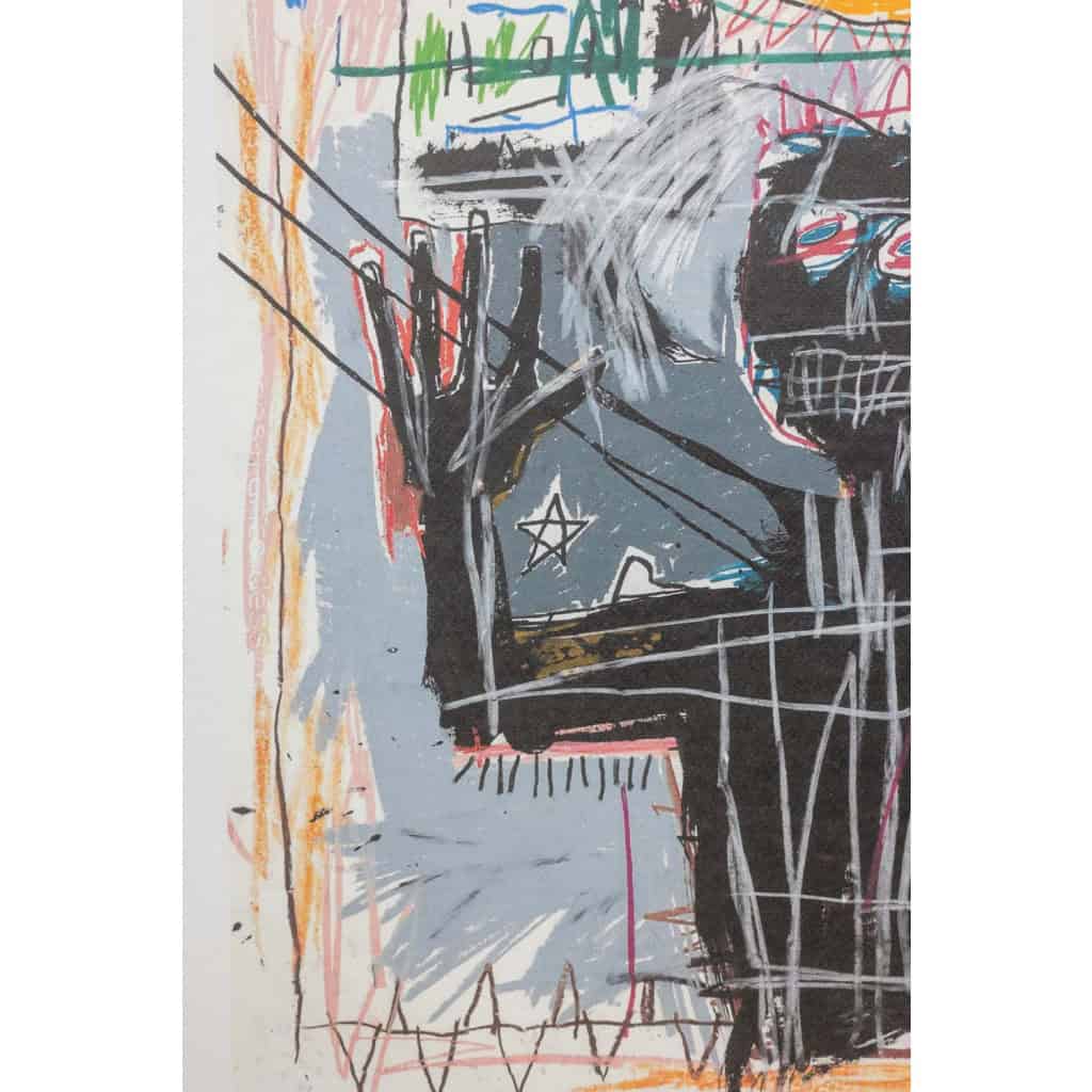 Jean-Michel Basquiat. Sérigraphie en couleurs numérotée. Années 1990. LS6633K80/1 4