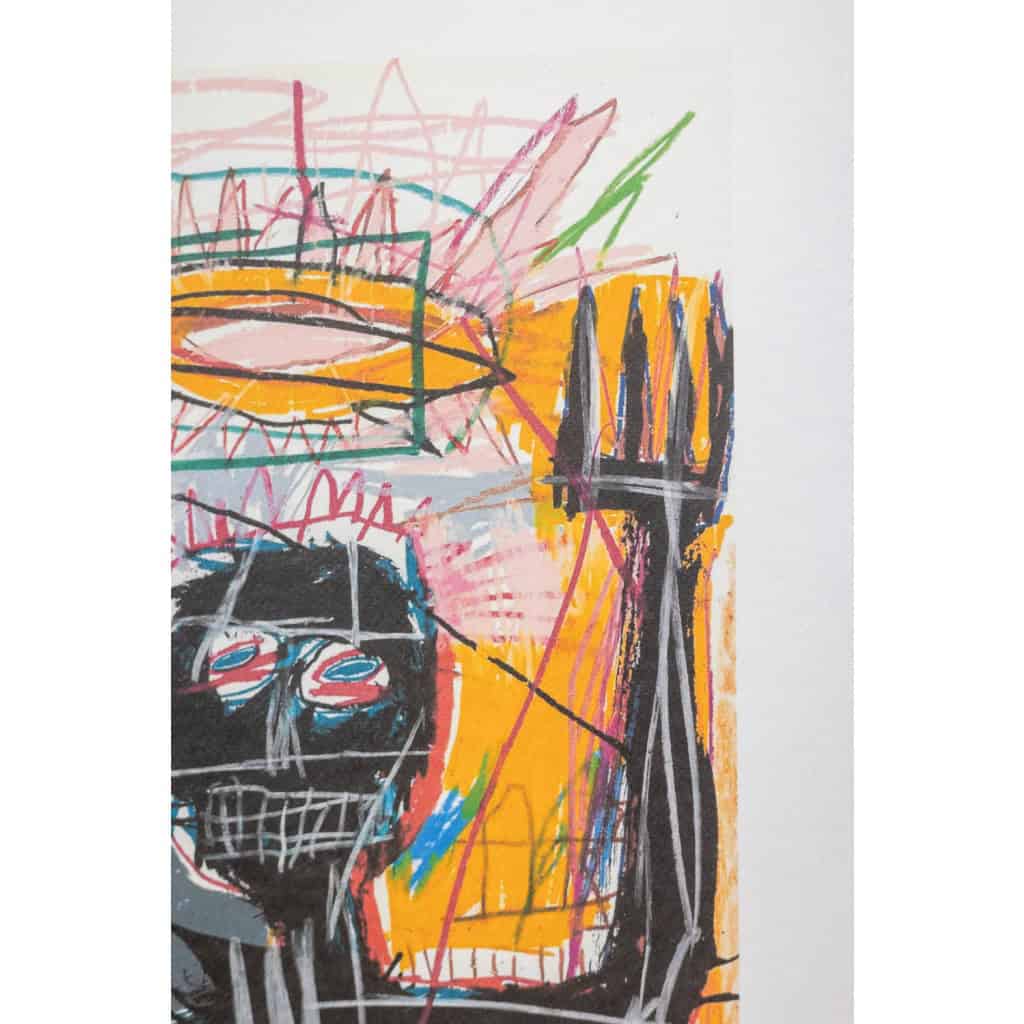 Jean-Michel Basquiat. Sérigraphie en couleurs numérotée. Années 1990. LS6633K80/1 6