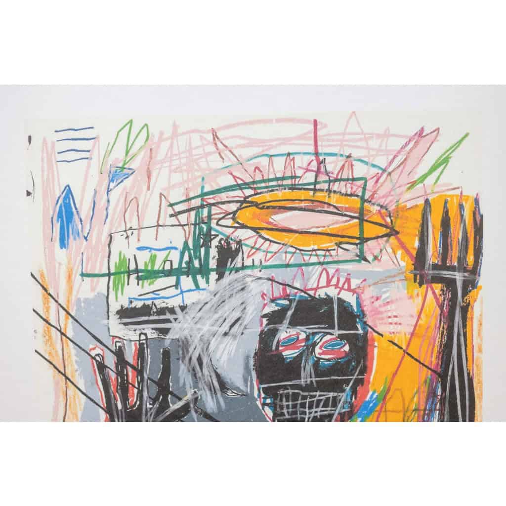 Jean-Michel Basquiat. Sérigraphie en couleurs numérotée. Années 1990. LS6633K80/1 8