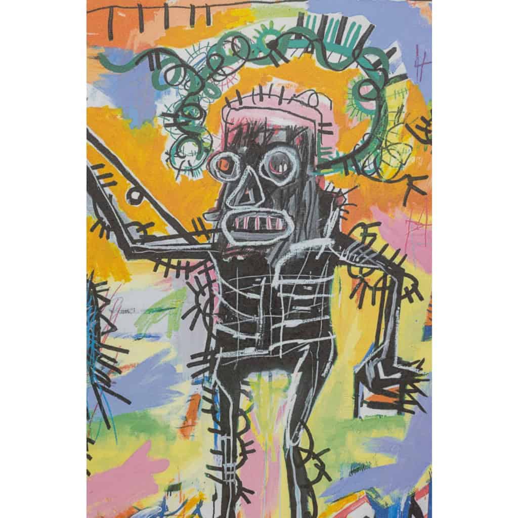 Jean-Michel Basquiat. Sérigraphie en couleurs numérotée. Années 1990. LS6633L82/1 5