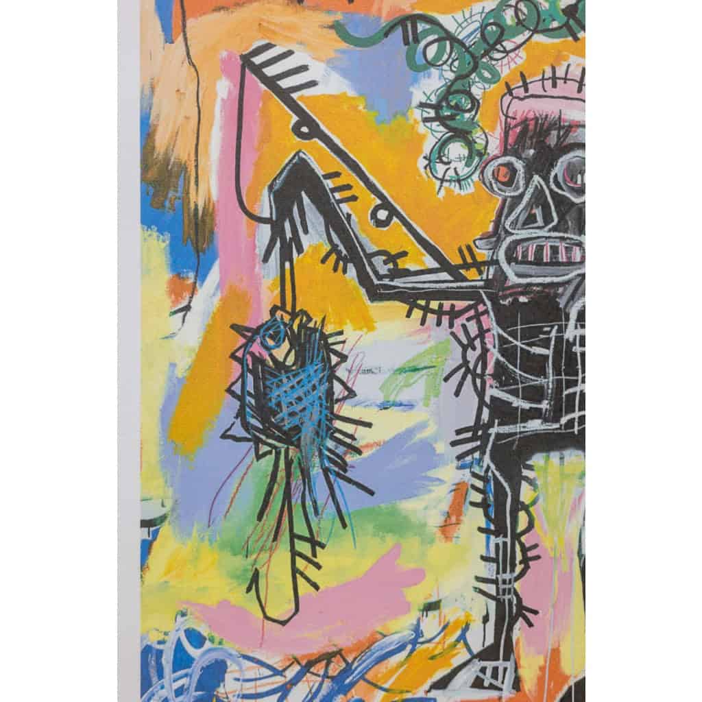 Jean-Michel Basquiat. Sérigraphie en couleurs numérotée. Années 1990. LS6633L82/1 6
