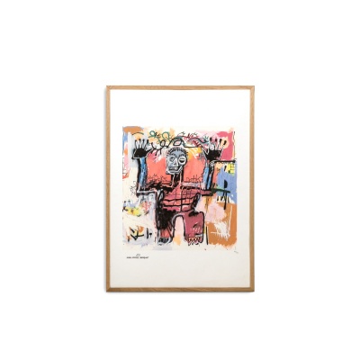 Jean-Michel Basquiat. Sérigraphie en couleurs numérotée. Années 1990 LS6633M84/1