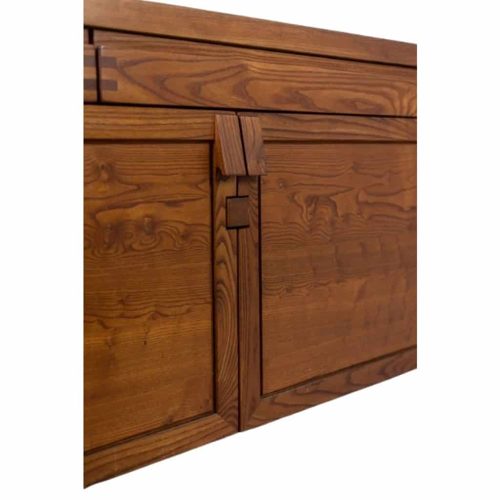 Pierre Chapo. Buffet modèle « R08 » en orme blond, à 2 portes. Circa 1964. LS62991858 14