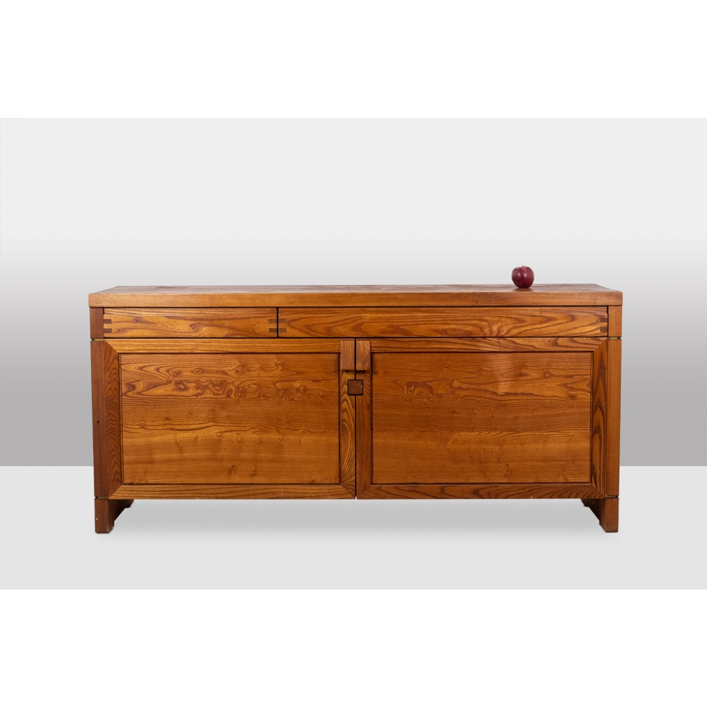 Pierre Chapo. Buffet modèle « R08 » en orme blond, à 2 portes. Circa 1964. LS62991858 13